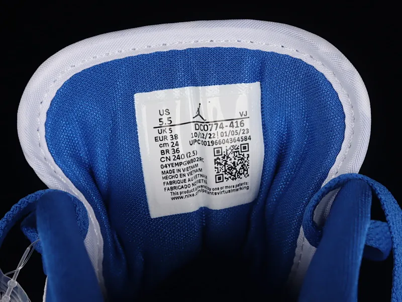 All categories Air Jordan Jordan series basketball shoes Air Jordan 1 Low Air Jordan 1 Low "Sport Blue" AJ1 Joe 1 Independence Day color low-top basketball shoes DC0774-416